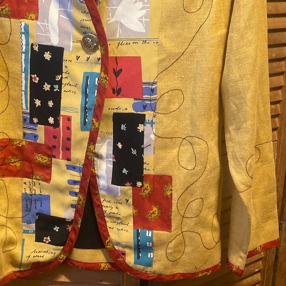 Vintage Canvasbacks by Lutron & Horsfield Mustard Linen Blazer - Picture 10 of 16